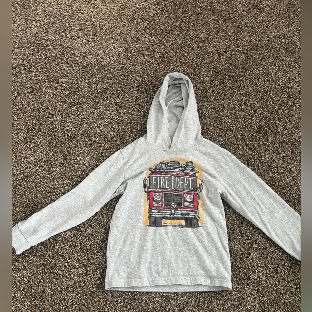 Boys Long  Sleeve Hooded T Shirt